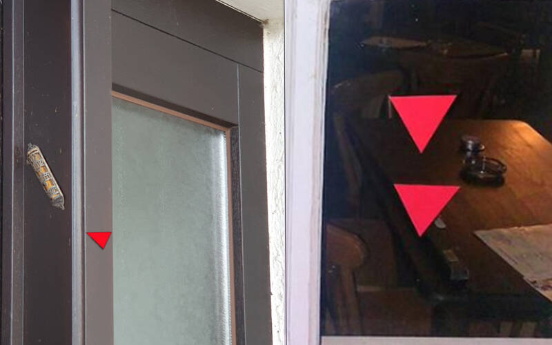 Rotes Dreieck als neue Ästhetik des Terrors