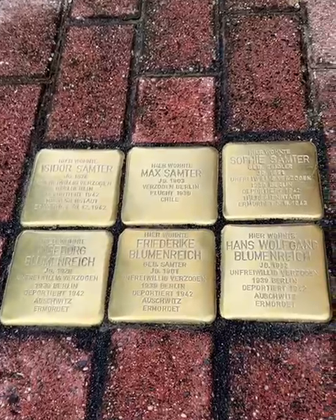 Stolpersteinverlegung in Niederfinow